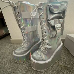 Iradescent Rave Boots